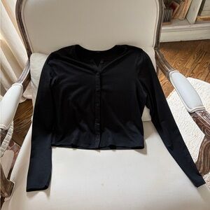 Vuori Black Button-Up Women's Top...worn once.